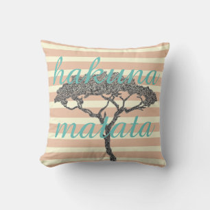 Hakuna matata! Relax beach holiday home decoration Throw Pillow