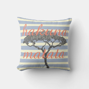 Hakuna matata! Relax beach holiday home decoration Throw Pillow