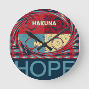 Hakuna matata round clock