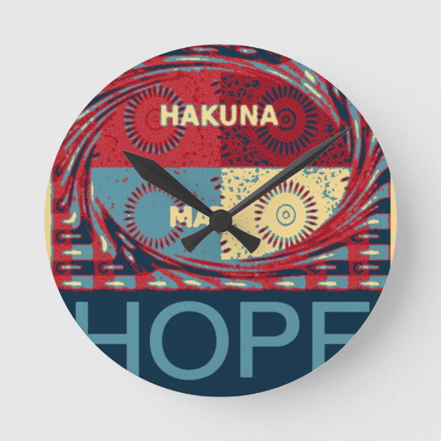 Hakuna matata round clock (Front)