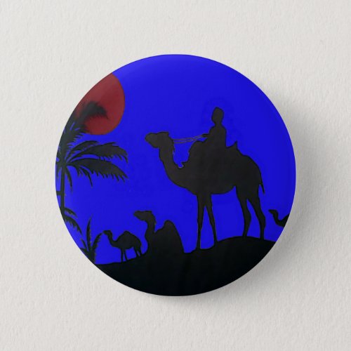 Hakuna Matata safari Blue sky Sunset Pinback Button
