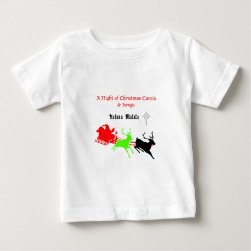 Hakuna Matata Santas gifts with carol singingpng Baby T_Shirt