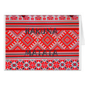 Hakuna Matata Seamless Geometrical Pattern (Front Horizontal)