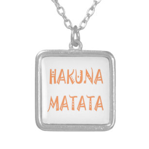 Hakuna Matata Silver Plated Necklace