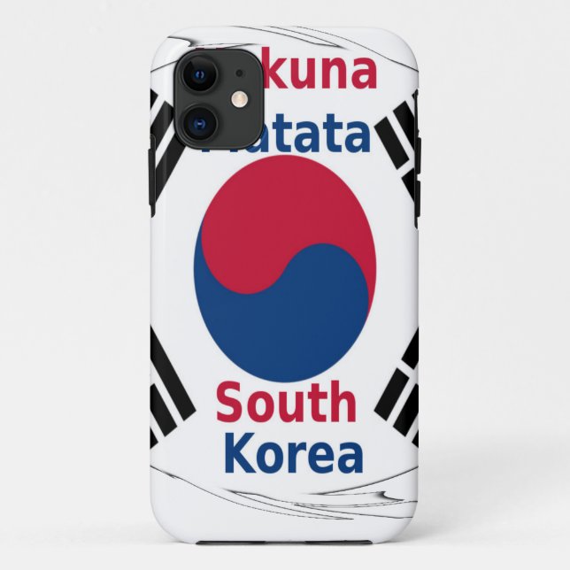 Hakuna Matata South Korea Art Print/Graphic Case-Mate iPhone Case (Back)