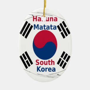 Hakuna Matata South Korea Art Print/Graphic Ceramic Ornament
