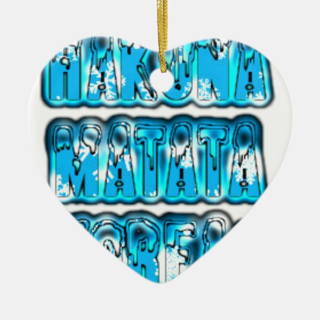 Hakuna Matata South Korea Art Print/Graphic Ceramic Ornament (Front)