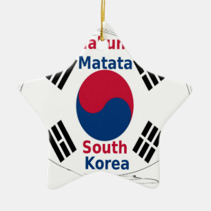 Hakuna Matata South Korea Art Print/Graphic Ceramic Ornament