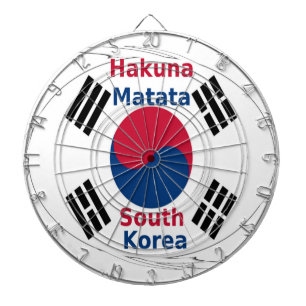 Hakuna Matata South Korea Art Print/Graphic Dart Board