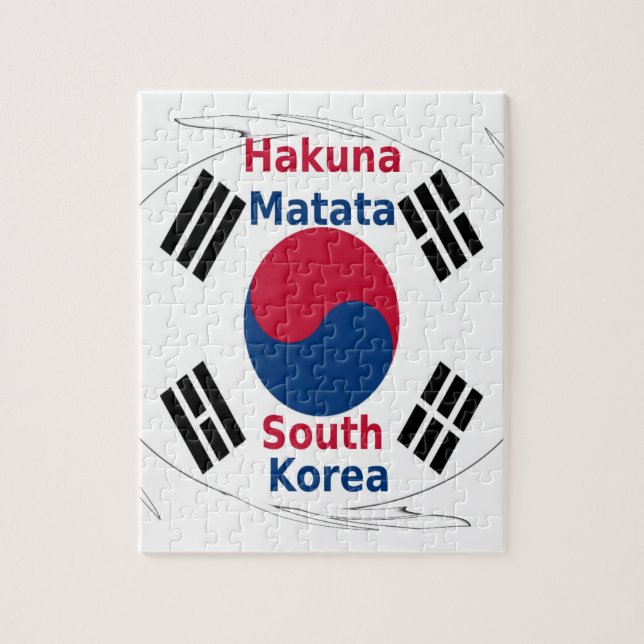 Hakuna Matata South Korea Art Print/Graphic Jigsaw Puzzle (Vertical)