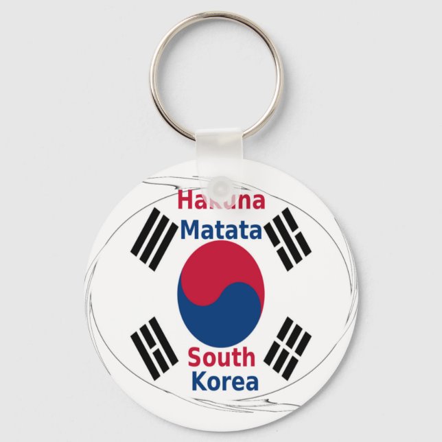 Hakuna Matata South Korea Art Print/Graphic Keychain (Front)