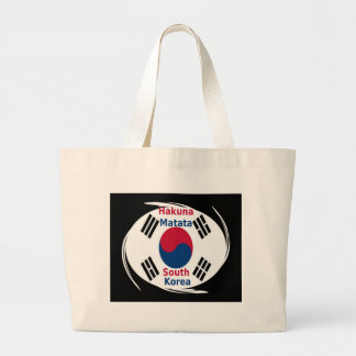 Hakuna Matata South Korea Art Print/Graphic Large Tote Bag