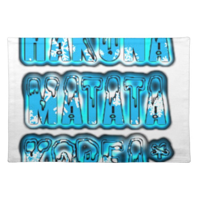 Hakuna Matata South Korea Art Print/Graphic Placemat (Front)