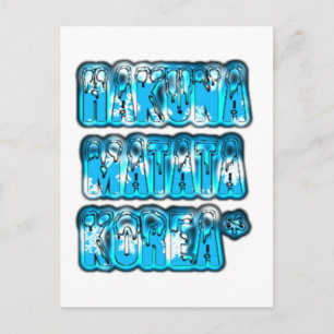 Hakuna Matata South Korea Art Print/Graphic Postcard