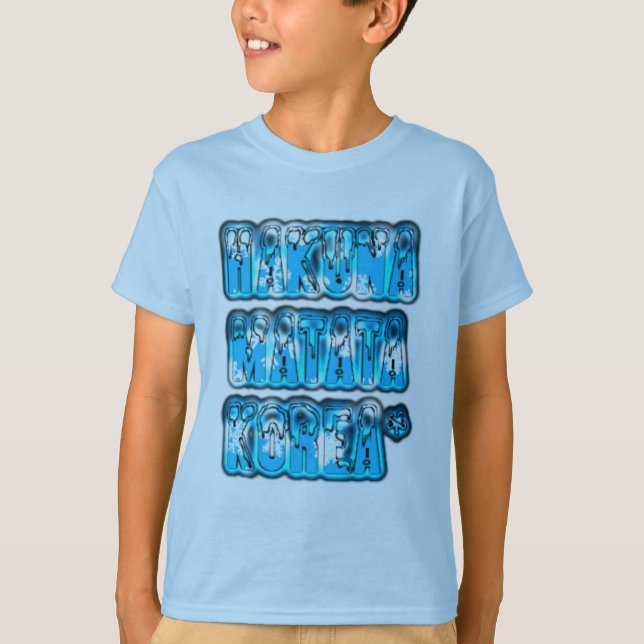 Hakuna Matata South Korea Art Print/Graphic T-Shirt (Front)