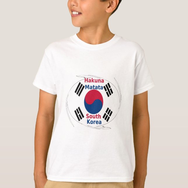 Hakuna Matata South Korea Art Print/Graphic T-Shirt (Front)