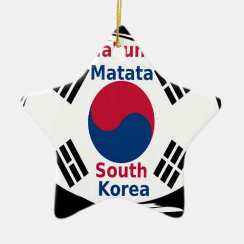 Hakuna Matata South Korea Ceramic Ornament