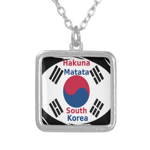 Hakuna Matata South Korea Silver Plated Necklace