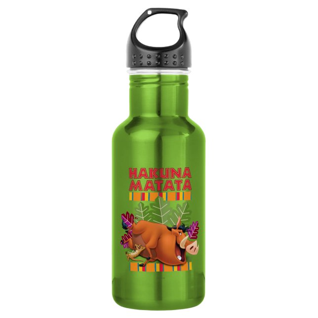 Hakuna Matata Stainless Steel Water Bottle (Front)