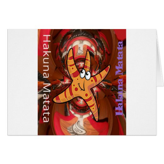 Hakuna Matata Starfish Design (Front Horizontal)