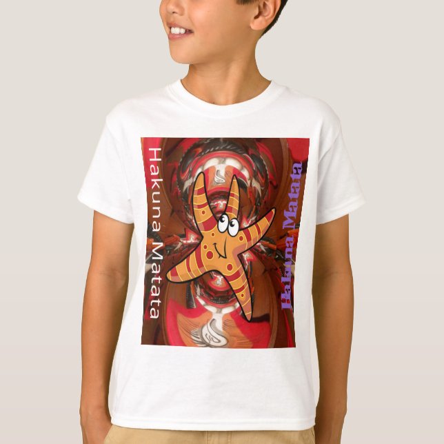 Hakuna Matata Starfish Design T-Shirt (Front)