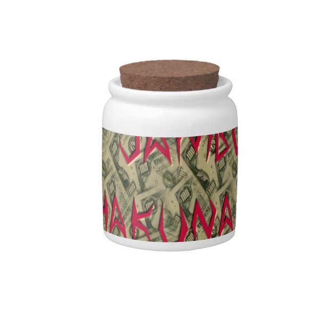 Hakuna Matata Talk Money Art Print Design Candy Jar (Front)