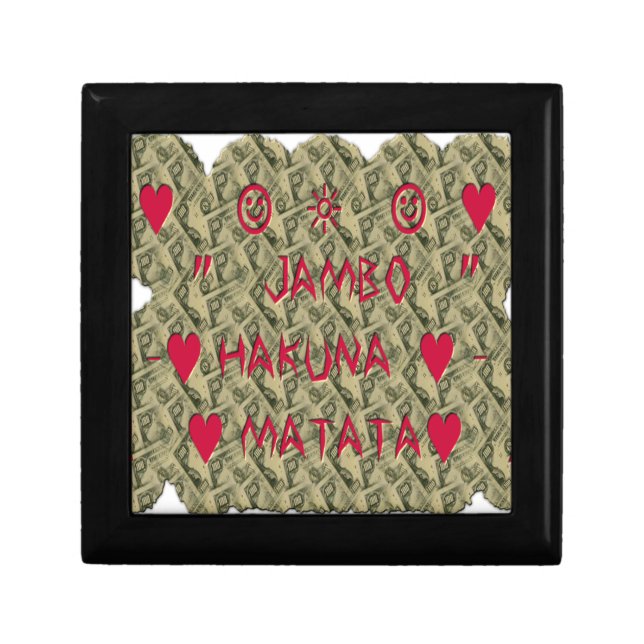 Hakuna Matata Talk Money Art Print Design Gift Box (Front)