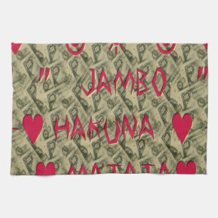 Hakuna Matata Talk Money Art Print Design Towel