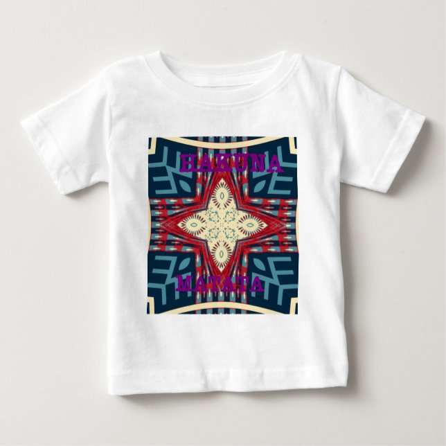 Hakuna Matata Text Hope Abstract Art Print Design Baby T-Shirt (Front)