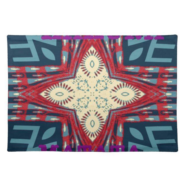 Hakuna Matata Text Hope Abstract Art Print Design Cloth Placemat (Front)