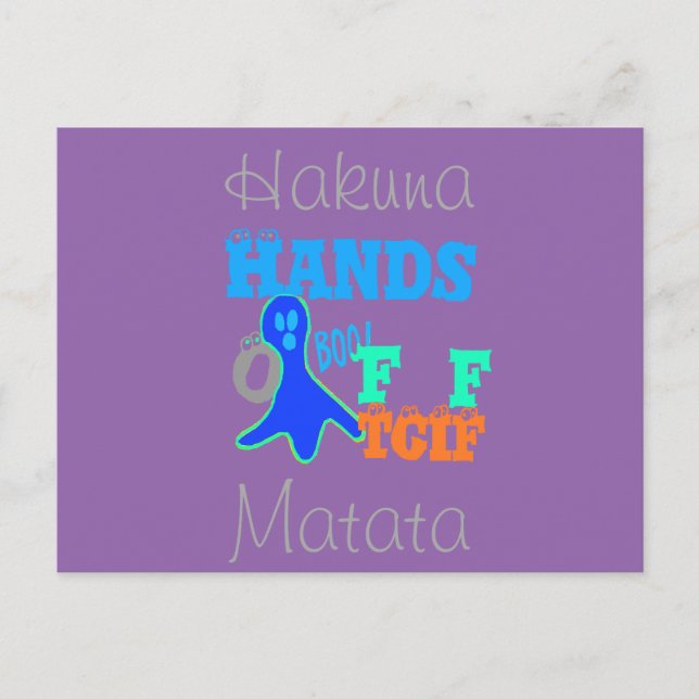 Hakuna Matata TGIF Thanks God Its Friday Postcard (Front)