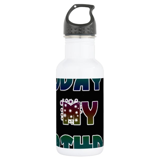 Hakuna Matata Today is my Birthday.png Water Bottle (Front)
