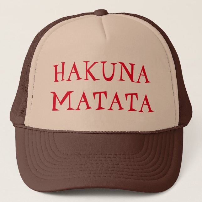 Hakuna Matata Trucker Hat (Front)