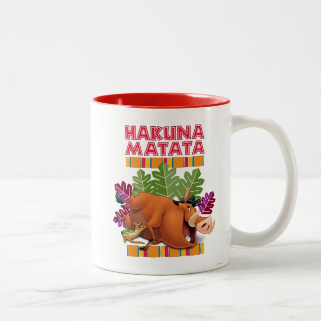 Hakuna Matata Two-Tone Coffee Mug (Right)
