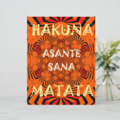 Hakuna Matata Uniquely Exceptionally latest patter (Standing Front)