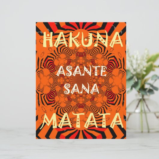 Hakuna Matata Uniquely Exceptionally latest patter (Standing Front)