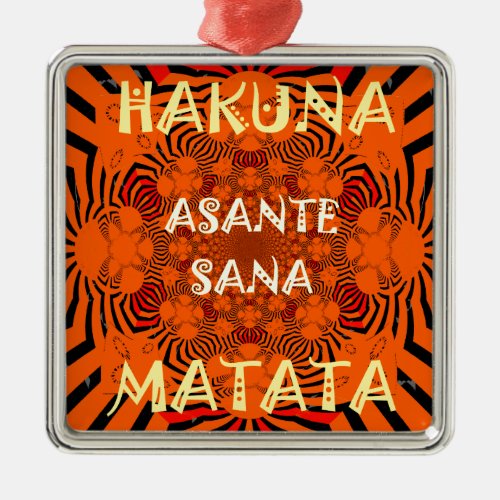 Hakuna Matata Uniquely Exceptionally latest patter Metal Ornament