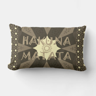 Hakuna Matata urban fantastic Vector Floral design Lumbar Pillow