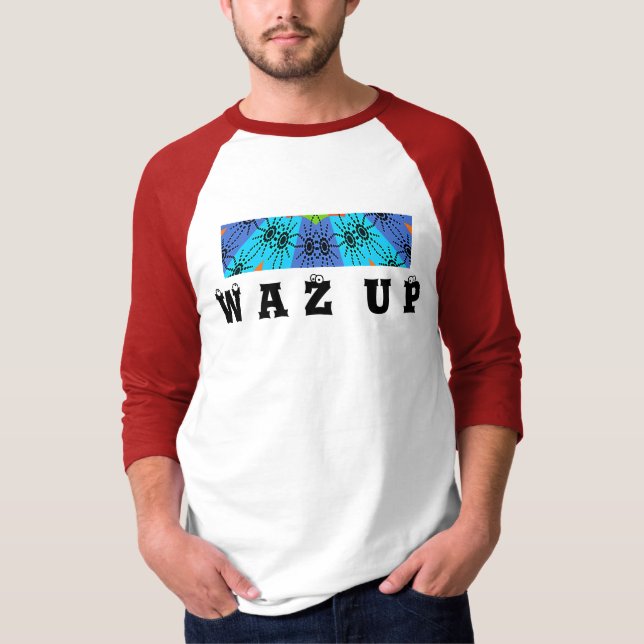 Hakuna Matata WAZ UP Men's Basic Ringer T-Shirt (Front)