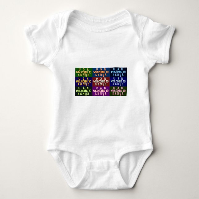 Hakuna Matata Welcome to Kenya.png Baby Bodysuit (Front)