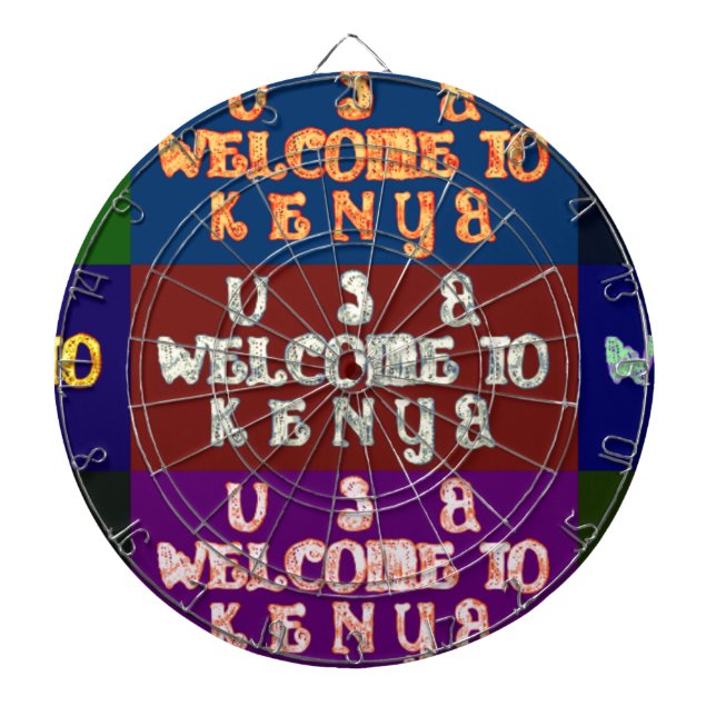 Hakuna Matata Welcome to Kenya.png Dart Board (Front)
