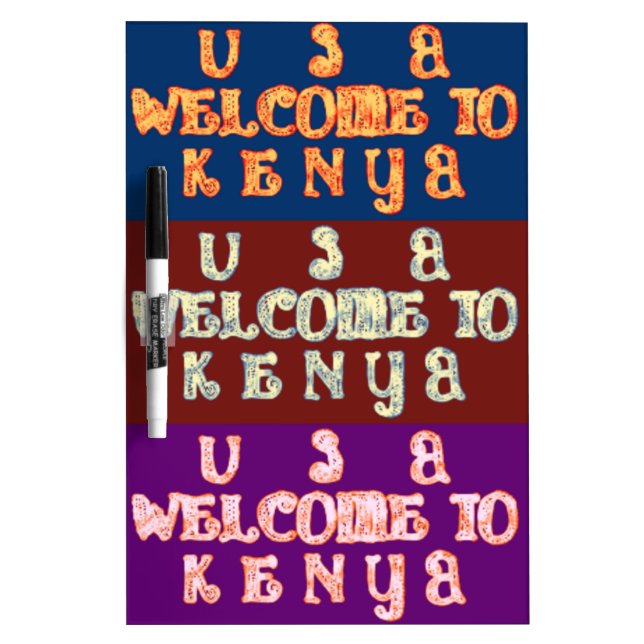 Hakuna Matata Welcome to Kenya.png Dry-Erase Board (Front)