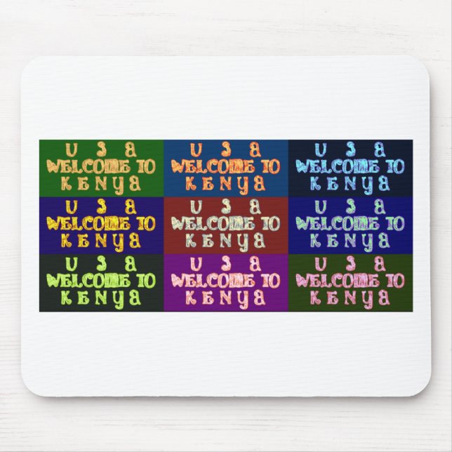 Hakuna Matata Welcome to Kenya.png Mouse Pad (Front)