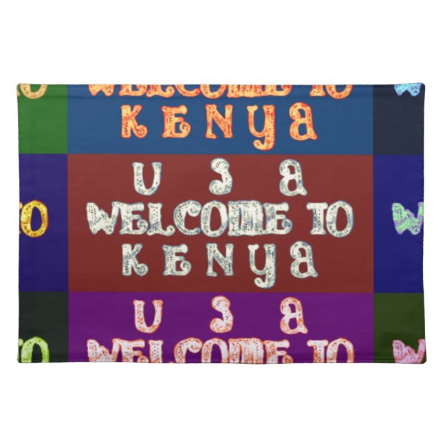 Hakuna Matata Welcome to Kenya.png Placemat (Front)