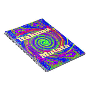 Hakuna Matata – Whirl Design with Vibrant Colors Notebook