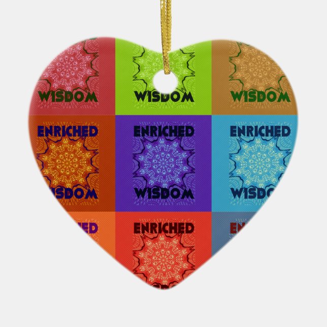 Hakuna Matata Wisdom Enriched Ceramic Ornament (Front)