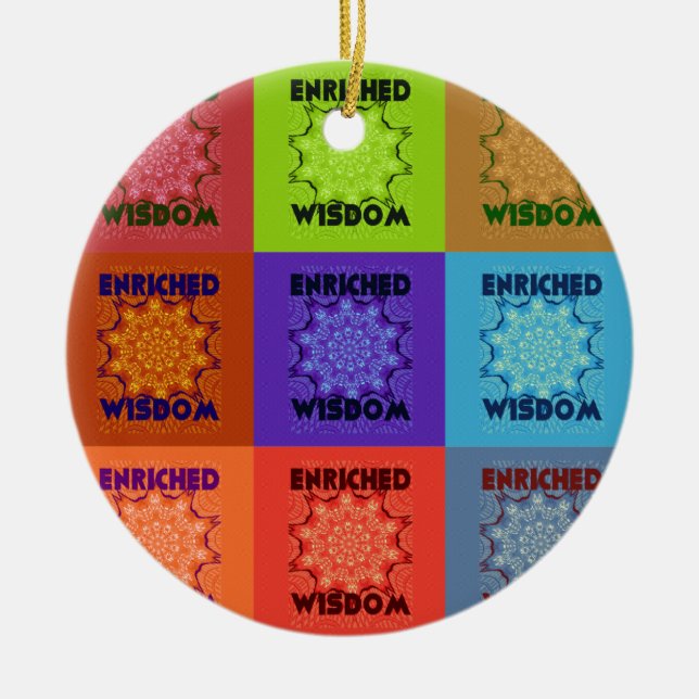 Hakuna Matata Wisdom Enriched Ceramic Ornament (Front)