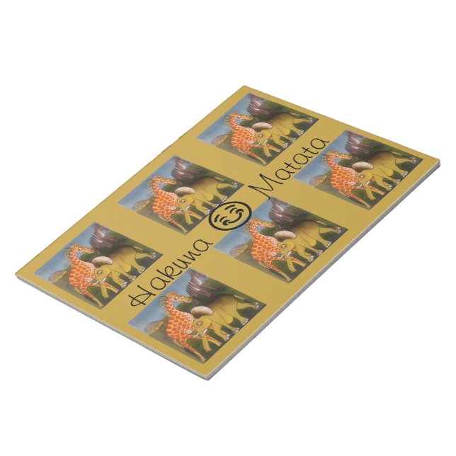 Hakuna Matata With a Smile Notepad (Angled)