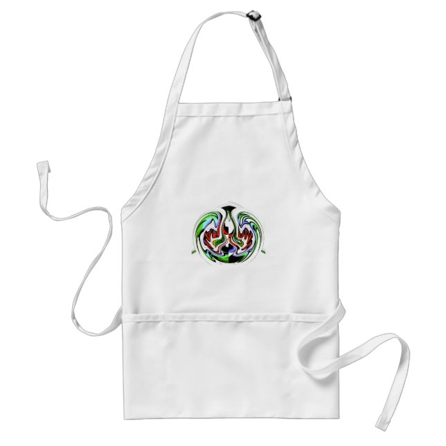 Hakuna Matata with Abstract Whirl and Gradients Adult Apron (Front)