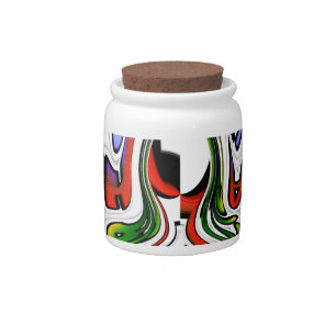 Hakuna Matata with Abstract Whirl and Gradients Candy Jar